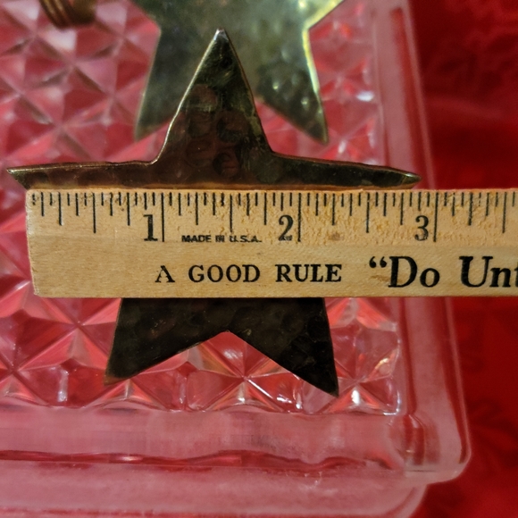 Star Brass Napkin Ring Holders W/some Patina Mid-century Set Of 4 Vintage - Picture 5 of 7